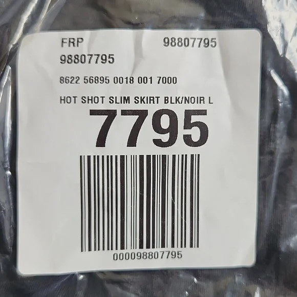 New Free People Hot Shot Slim Skirt Black L FP Movement Midi Mini Washed Gray - Picture 15 of 15